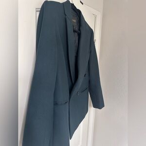 Dark Hunter Green Blazer Jacket Maje